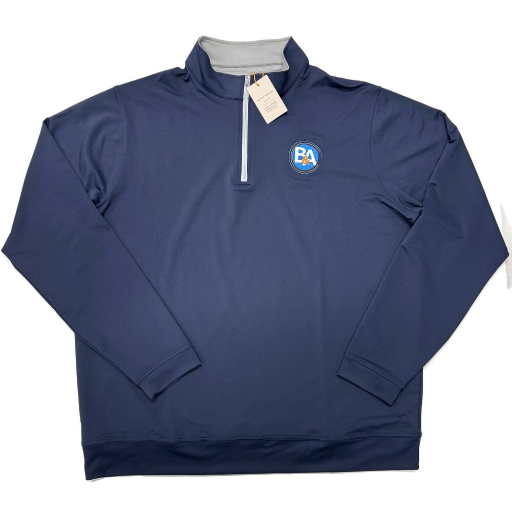Peter Millar Crown Sport Perth Performance 1/4 Quarter-Zip Mens XL Blue New